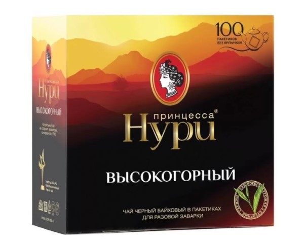 Чай ПРИНЦЕССА НУРИ высокогорный 100*2г / интернет-магазин напитков Виноград в Улан-Удэ