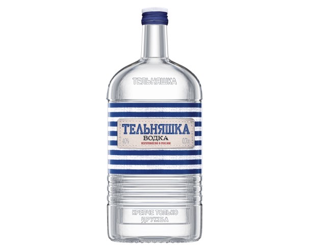 Водка ТЕЛЬНЯШКА 700мл фляжка / интернет-магазин напитков Виноград в Улан-Удэ