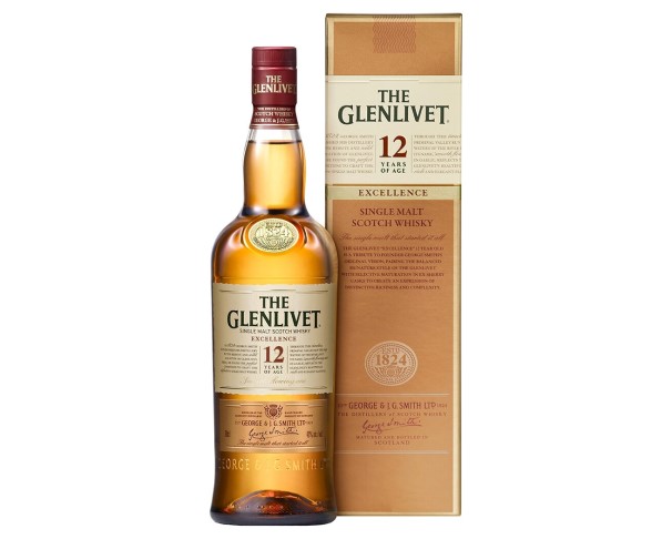 Виски ГЛЕНЛИВЕТ 12 лет односолодовый 700мл п/у / интернет-магазин напитков Виноград в Улан-Удэ