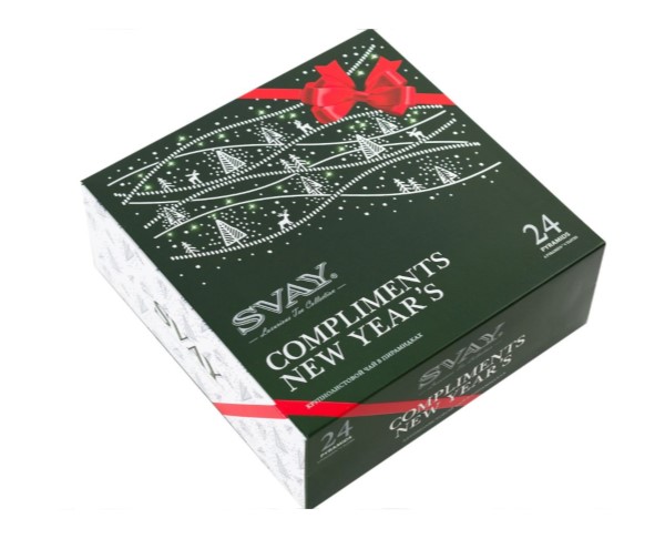 Чай Свэй Compliments черный и зеленый 24 пирамидок / интернет-магазин напитков Виноград в Улан-Удэ