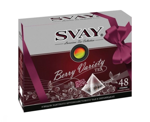 Чай Свэй Berry Varienty черный и зеленый 48 пирамидок / интернет-магазин напитков Виноград в Улан-Удэ