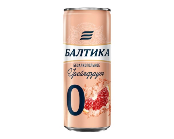 Пиво БАЛТИКА №0 330мл ж/б грейпфрут (В) / интернет-магазин напитков Виноград в Улан-Удэ