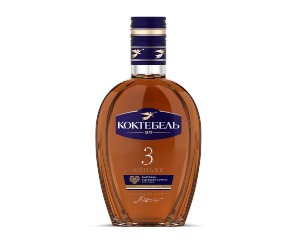 Коньяк России КОКТЕБЕЛЬ 40% 3 года 250мл / интернет-магазин напитков Виноград в Улан-Удэ