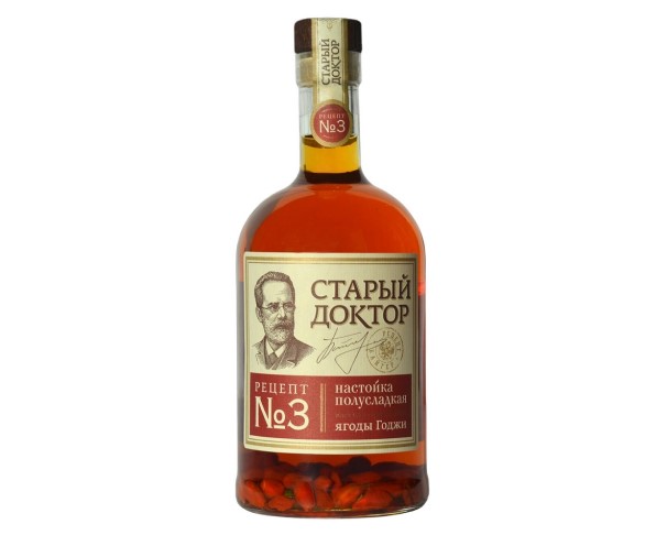 Настойка полусладкая СТАРЫЙ ДОКТОР Рецепт №3 Ягоды Годжи 30% 500мл / интернет-магазин напитков Виноград в Улан-Удэ