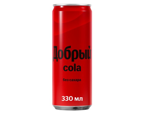 Вода газ. ДОБРЫЙ КОЛА без сахара 330мл ж/б / интернет-магазин напитков Виноград в Улан-Удэ