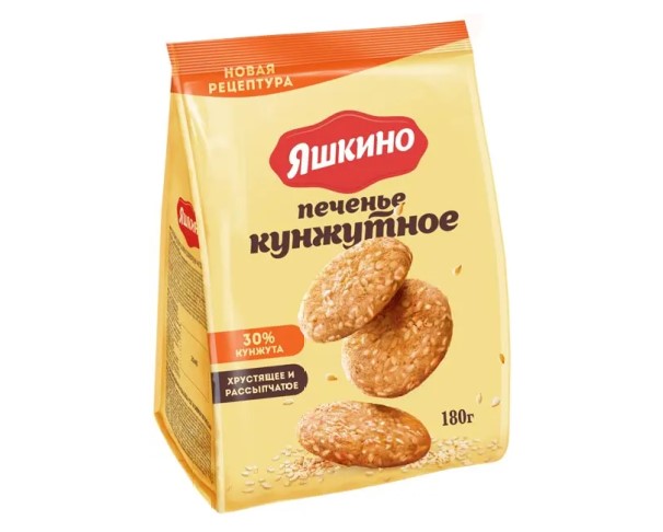 Печенье ЯШКИНО Кунжутное 180г / интернет-магазин напитков Виноград в Улан-Удэ