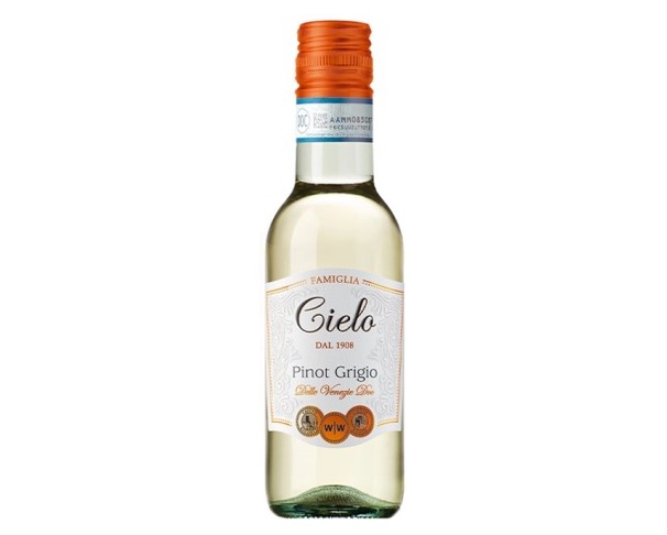 Вино ЧЕЛО Э ТЕРРА Пино Гриджио белое полусухое 12% 187мл / интернет-магазин напитков Виноград в Улан-Удэ
