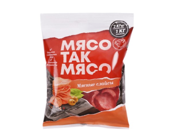 Слайсы МЯСО ТАК МЯСО Мясные 50гр / интернет-магазин напитков Виноград в Улан-Удэ