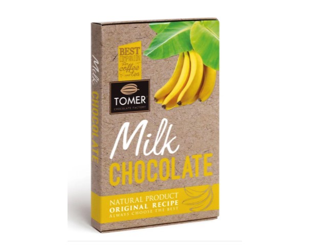 Шоколад ТОМЕР молочный с нач банан 90г / интернет-магазин напитков Виноград в Улан-Удэ