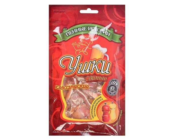 Ушки свиные ПЕННЫЕ ИСТОРИИ 90гр классические / интернет-магазин напитков Виноград в Улан-Удэ