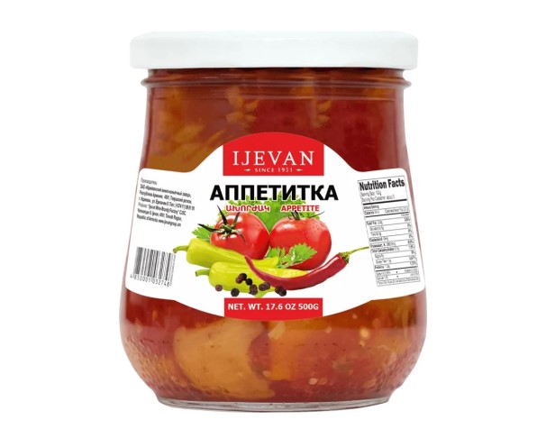 Закуска ИДЖЕВАН Аппетитка 500г / интернет-магазин напитков Виноград в Улан-Удэ