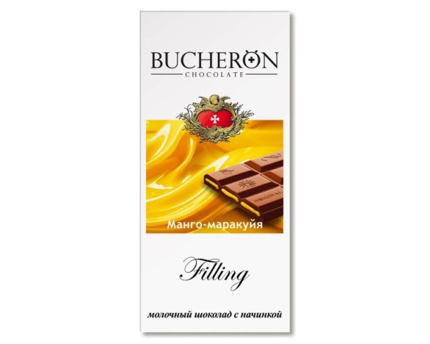 Шоколад Bucheron Filing молочный с нач манго-маракуйя 85г / интернет-магазин напитков Виноград в Улан-Удэ