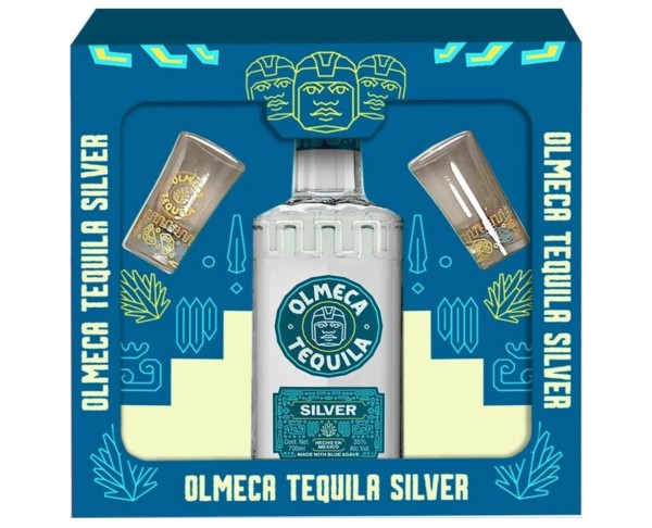 Напиток текила ОЛЬМЕКА Сильвер 35% 700мл п/у + 2 шота / интернет-магазин напитков Виноград в Улан-Удэ