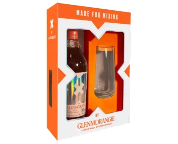 Виски ГЛЕНМОРАНДЖИ Икс бай односолодовый 40% 750мл п/у + стакан / интернет-магазин напитков Виноград в Улан-Удэ