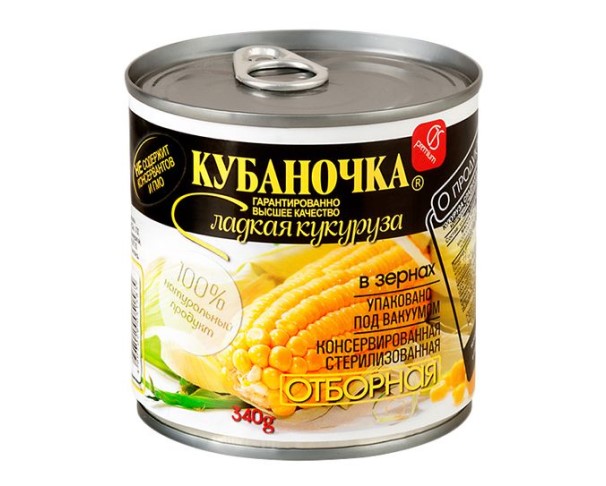 Кукуруза КУБАНОЧКА сладкая 400мл ж/б / интернет-магазин напитков Виноград в Улан-Удэ
