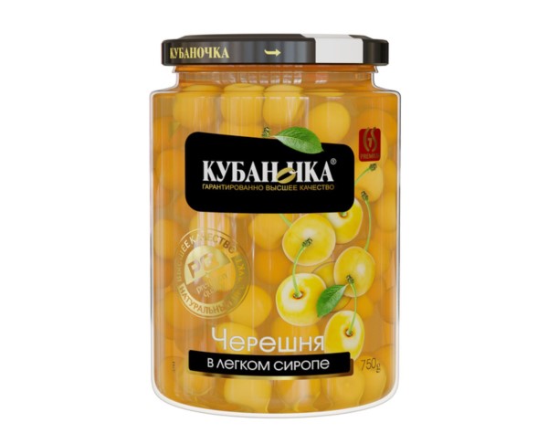 Компот КУБАНОЧКА Черешня желтая 520мл ст/б / интернет-магазин напитков Виноград в Улан-Удэ