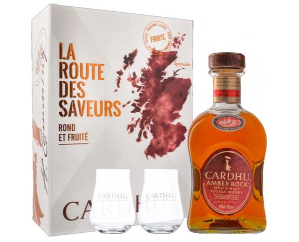 Виски КАРДУ Амбер Рок шотл. односолодовый 40% 700мл п/у + 2 стакана / интернет-магазин напитков Виноград в Улан-Удэ