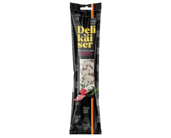 Колбаса ДЕЛИКАЙЗЕР Фуэт с/в 130г / интернет-магазин напитков Виноград в Улан-Удэ