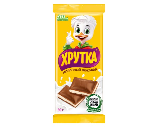 Шоколад ХРУТКА молочный с начинкой 82г / интернет-магазин напитков Виноград в Улан-Удэ