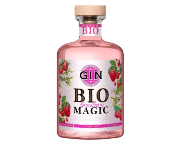 Джин БИОМЭДЖИК Стравберри 40% 500мл / интернет-магазин напитков Виноград в Улан-Удэ