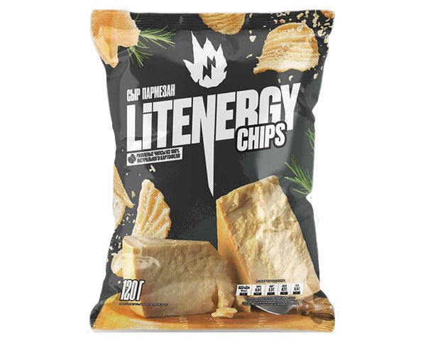 Чипсы ЛИТ ЭНЕРДЖИ Пармезан 120г / интернет-магазин напитков Виноград в Улан-Удэ