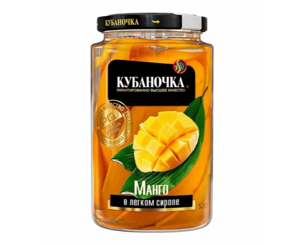 Компот КУБАНОЧКА Манго в сиропе 520мл ст/б / интернет-магазин напитков Виноград в Улан-Удэ