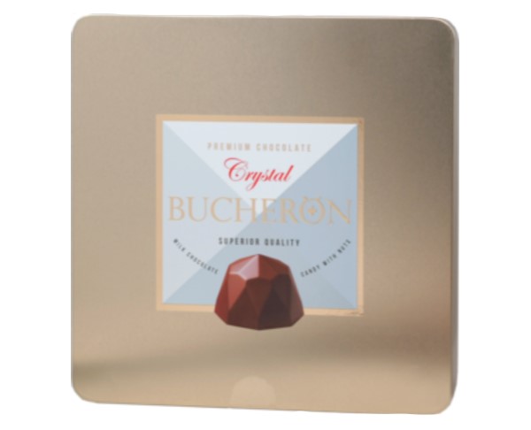 Конфеты BUCHERON Crystal молоч шок с шок-орех вкусом 185гр ж/б / интернет-магазин напитков Виноград в Улан-Удэ