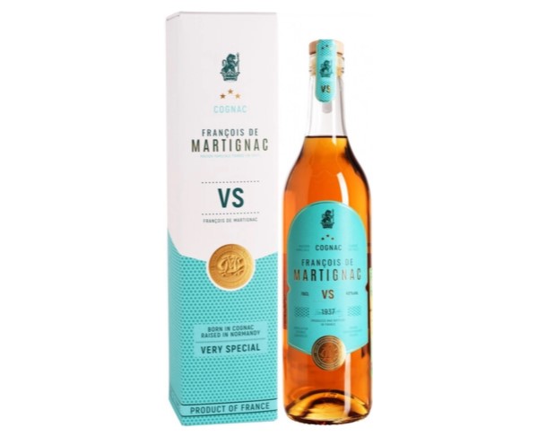Коньяк ДЕ МАРТИНЬЯК VS 40% 700мл п/у + бокал / интернет-магазин напитков Виноград в Улан-Удэ