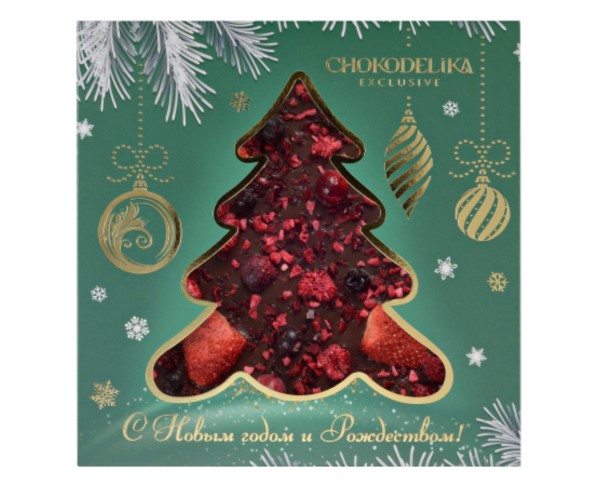 Шоколад ШОКОДЕЛИКА темный Бэррифест 150г НГ / интернет-магазин напитков Виноград в Улан-Удэ