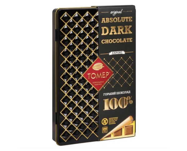 Шоколад ТОМЕР горький 100% 90г ж/б / интернет-магазин напитков Виноград в Улан-Удэ
