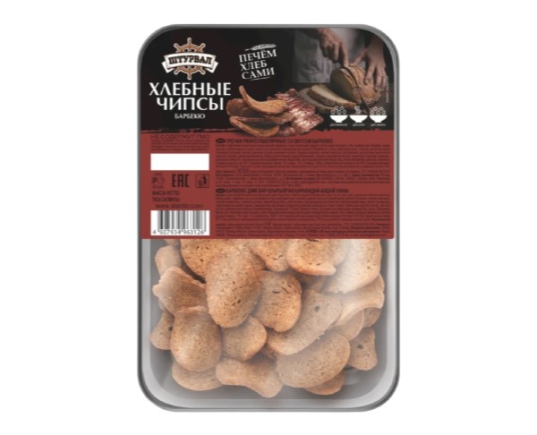 Чипсы ШТУРВАЛ хлебные барбекю 170г / интернет-магазин напитков Виноград в Улан-Удэ