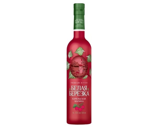 Настойка полусладкая БЕЛАЯ БЕРЕЗКА Карельская малина 35% 500мл / интернет-магазин напитков Виноград в Улан-Удэ