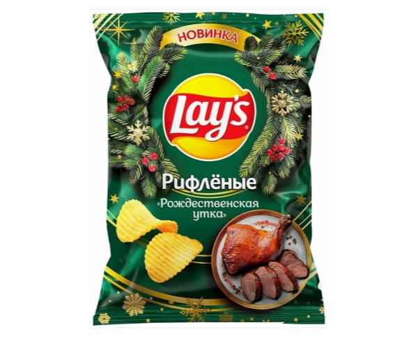 Чипсы ЛЭЙС Рождественская утка 105г / интернет-магазин напитков Виноград в Улан-Удэ