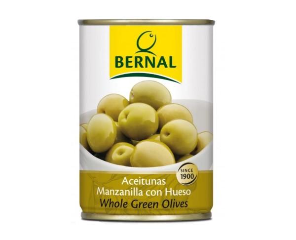 Оливки БЕРНАЛ Manzanilla б/к 292г ж/б / интернет-магазин напитков Виноград в Улан-Удэ