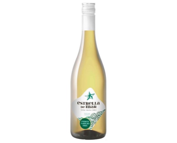 Вино ЭСТРЕЛЬЯ ДЕЛЬ МАР Пино Гриджио белое сухое 12% 750мл / интернет-магазин напитков Виноград в Улан-Удэ