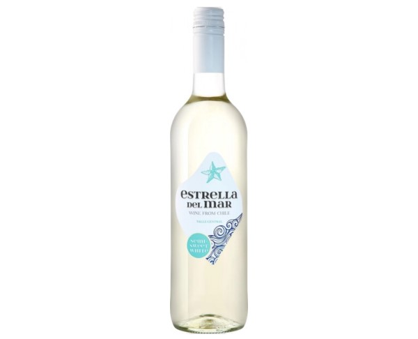 Вино ЭСТРЕЛЬЯ ДЕЛЬ МАР белое полусладкое 12% 750мл / интернет-магазин напитков Виноград в Улан-Удэ
