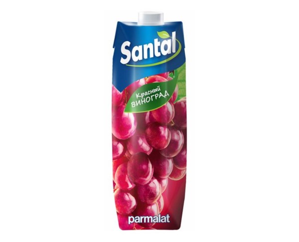 Сокосодержащий напиток САНТАЛ Красный виноград 1л / интернет-магазин напитков Виноград в Улан-Удэ