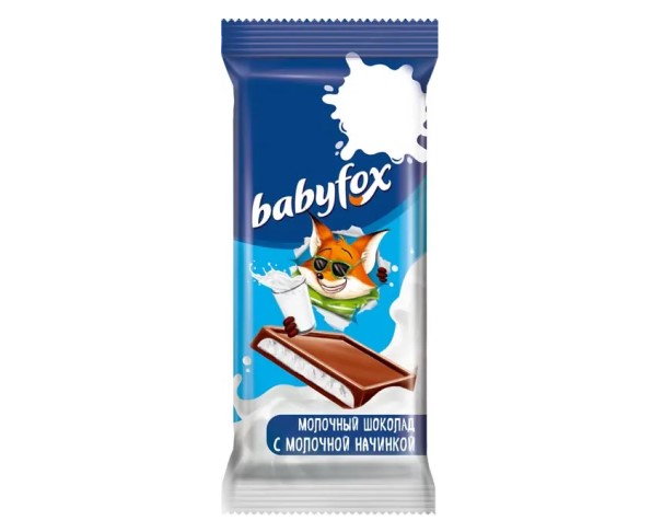 Шоколад Babyfox с молочной начинкой 24г / интернет-магазин напитков Виноград в Улан-Удэ
