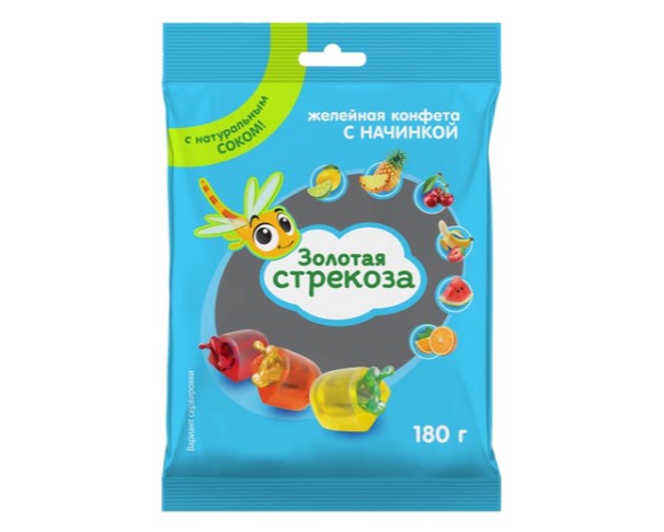 Жеват конфеты КДВ Золотая стрекоза 180г / интернет-магазин напитков Виноград в Улан-Удэ