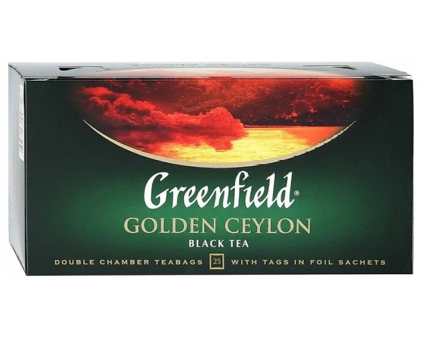 Чай GREENFIELD Golden ceylon 25*2г / интернет-магазин напитков Виноград в Улан-Удэ