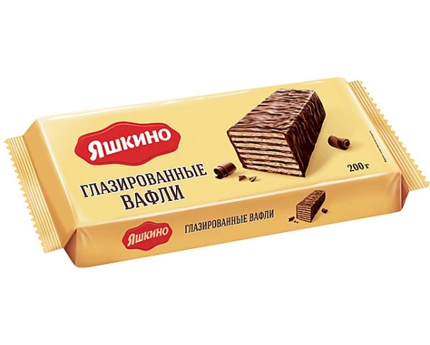 Вафли ЯШКИНО в шоколадной глазури 200г / интернет-магазин напитков Виноград в Улан-Удэ