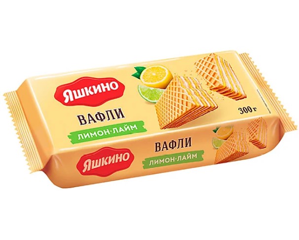 Вафли ЯШКИНО лимон-лайм 300г / интернет-магазин напитков Виноград в Улан-Удэ