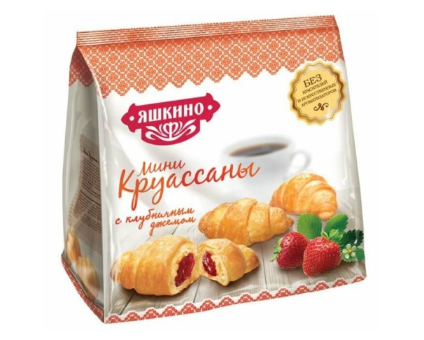 Круассаны ЯШКИНО мини с клуб джемом 180г / интернет-магазин напитков Виноград в Улан-Удэ