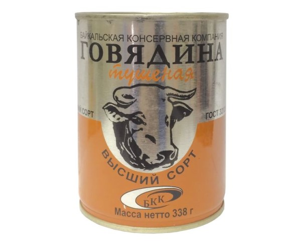 Говядина БКК тушеная в/с 338г / интернет-магазин напитков Виноград в Улан-Удэ