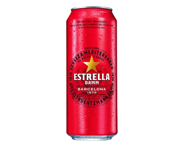 Пиво ''Estrella Damm'' свет фильт 4,6%  500мл ж/б / интернет-магазин напитков Виноград в Улан-Удэ